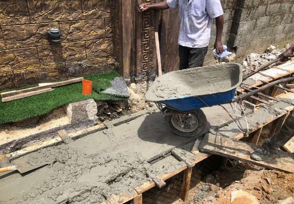 Concrete pouring operations