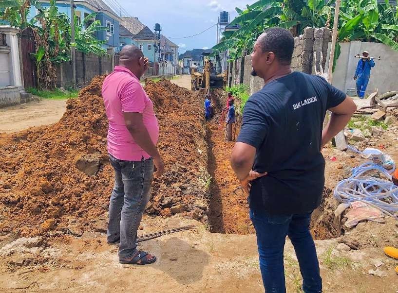 Site supervisors overseeing excavation